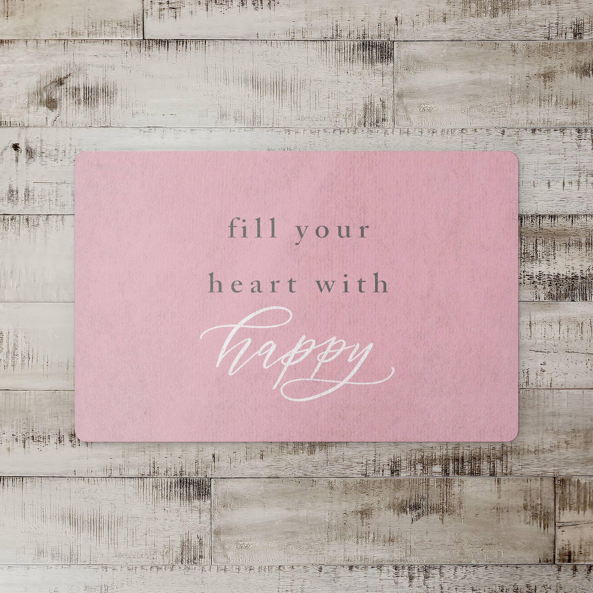18" x 27" Fill Your Heart Floor Mat
